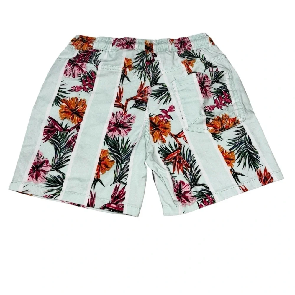 Good Vibes by Drill Clothing Co. Boy's S Small Bermuda Shorts Beach Palm Print